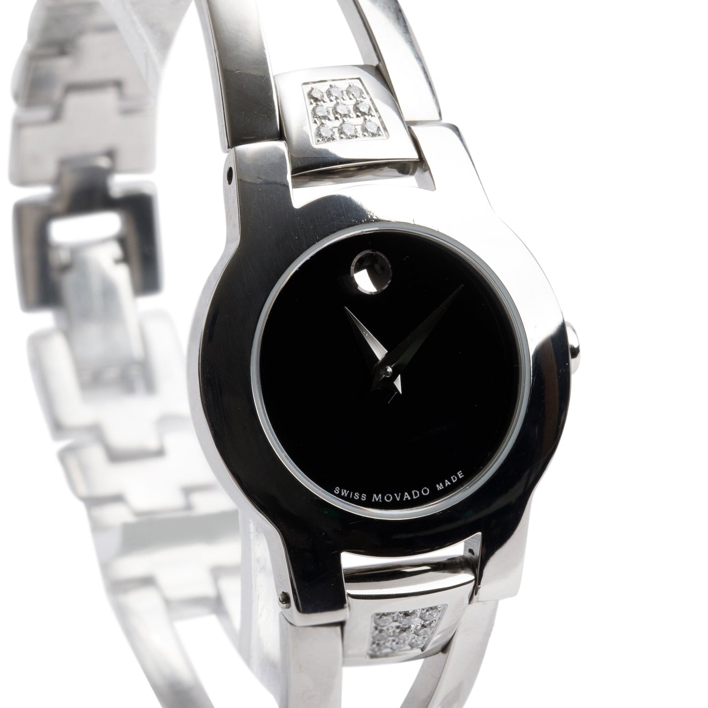 <MOVADO> 0.15ct Diamond Amorosa w/ Box & Papers