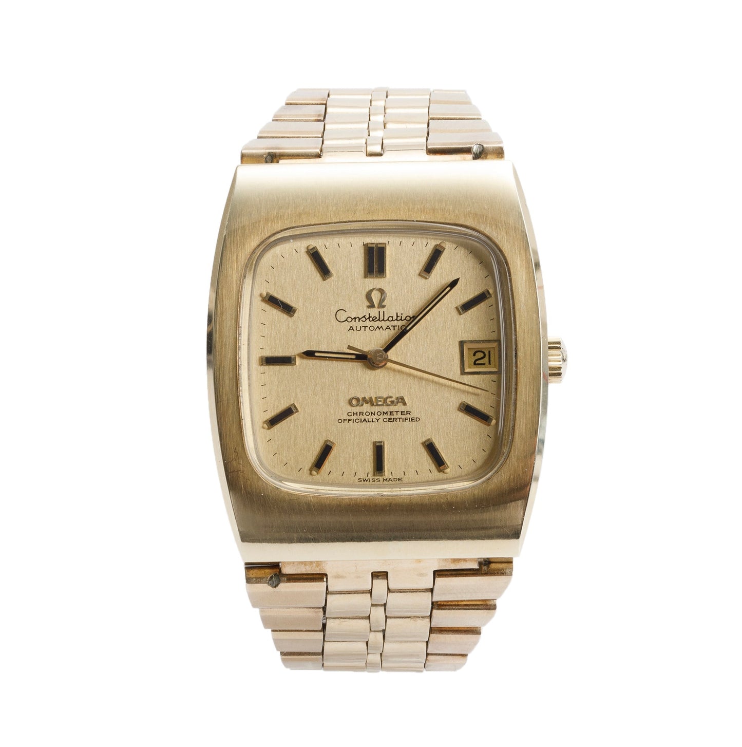 <OMEGA> 1975 Vintage Constellation 35mm Automatic Watch w/ papers