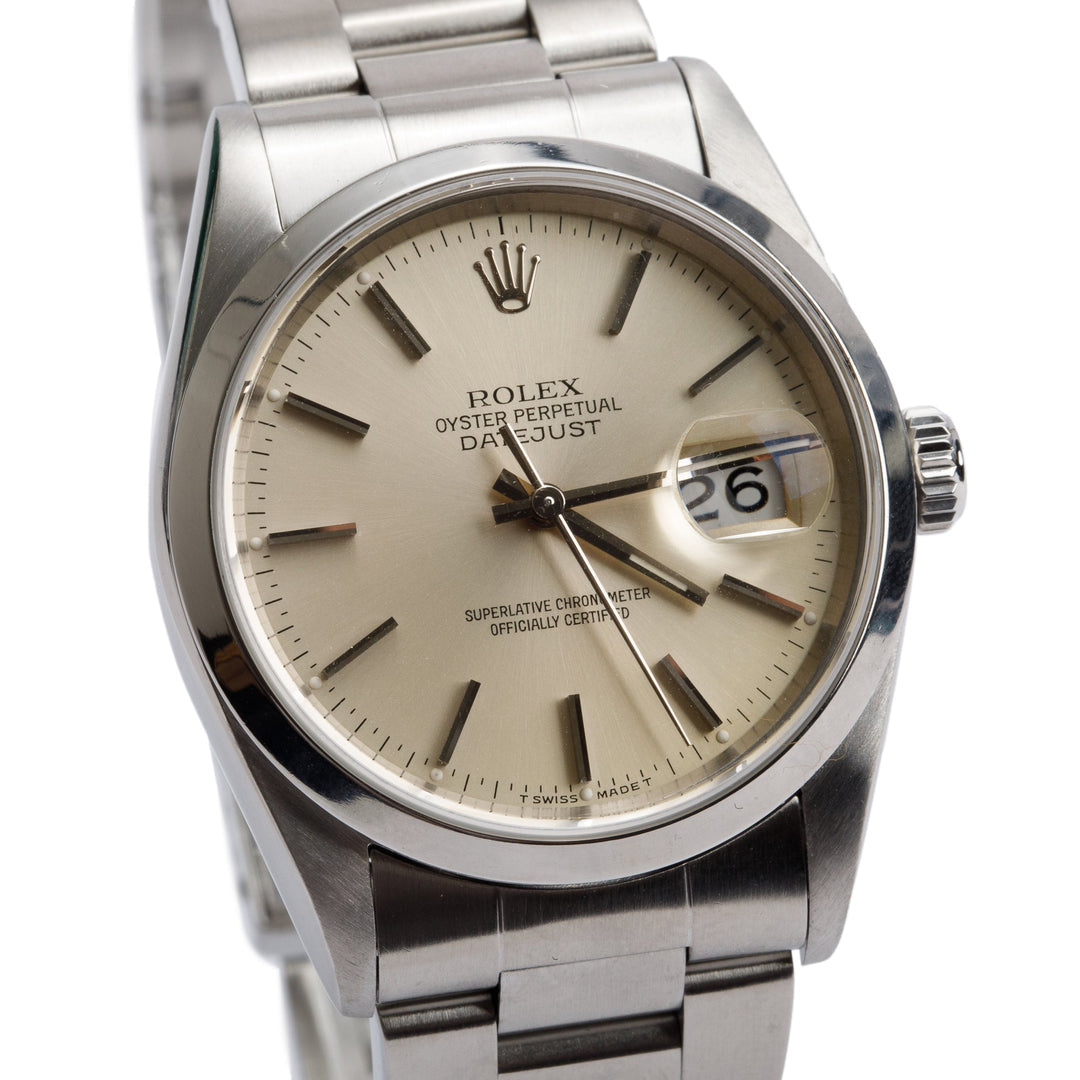<ROLEX> 1995 Oyster Perpetual Datejust 36mm 16200 w/ Box & Papers