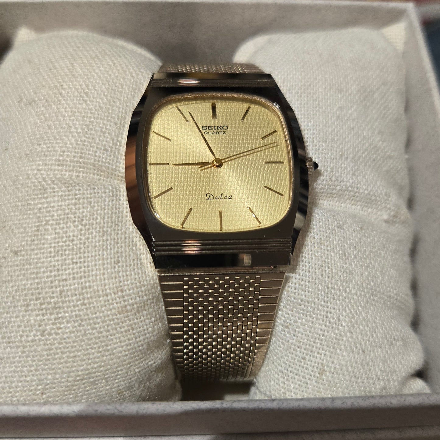 <SEIKO> Dolce Tungsten Carbide Quartz watch