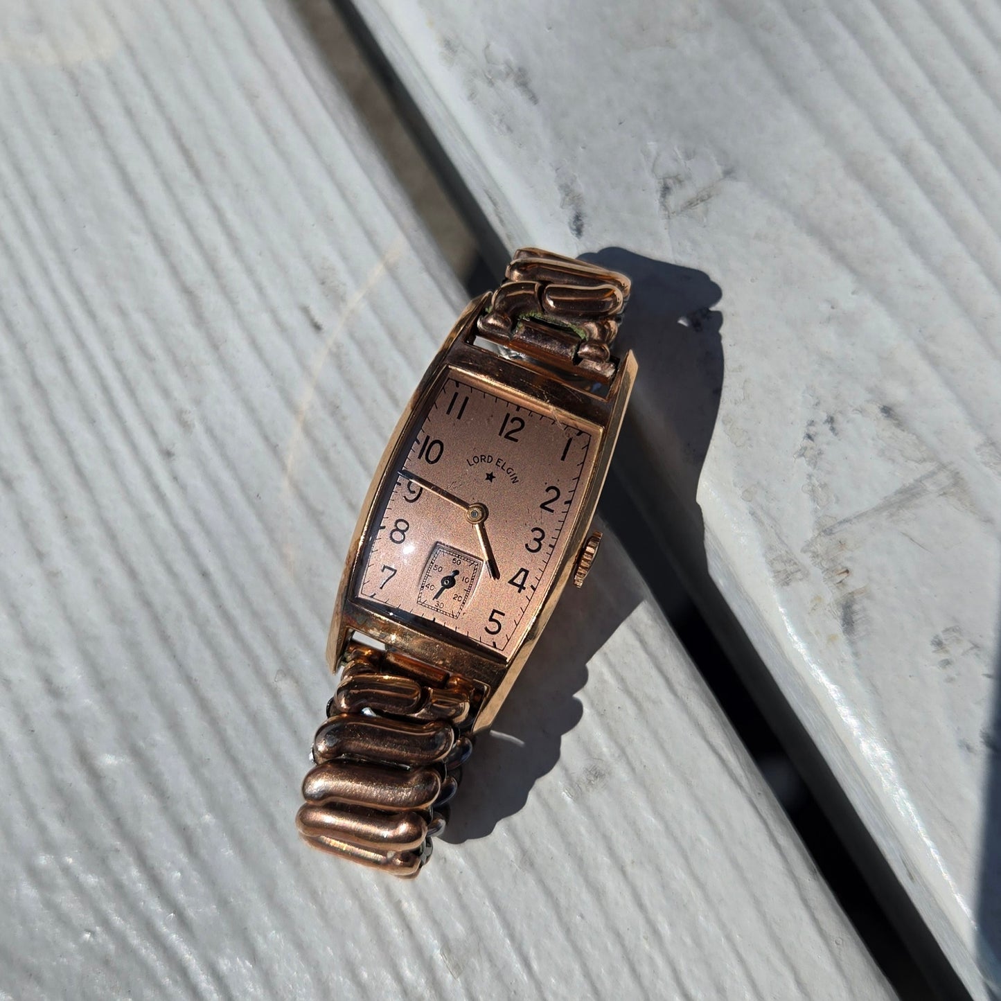 <LORD ELGIN> Vintage 1940's 14K GF Mechanical Watch