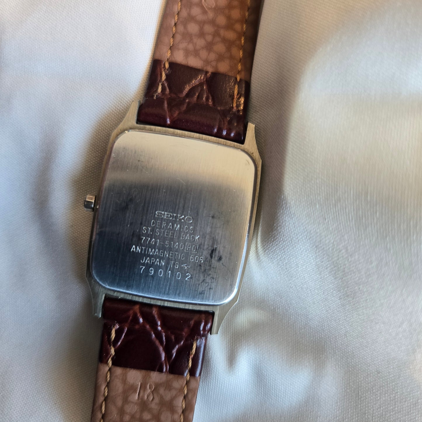 <SEIKO> Dolce Gold-Flake dial Ceramic case Quartz watch