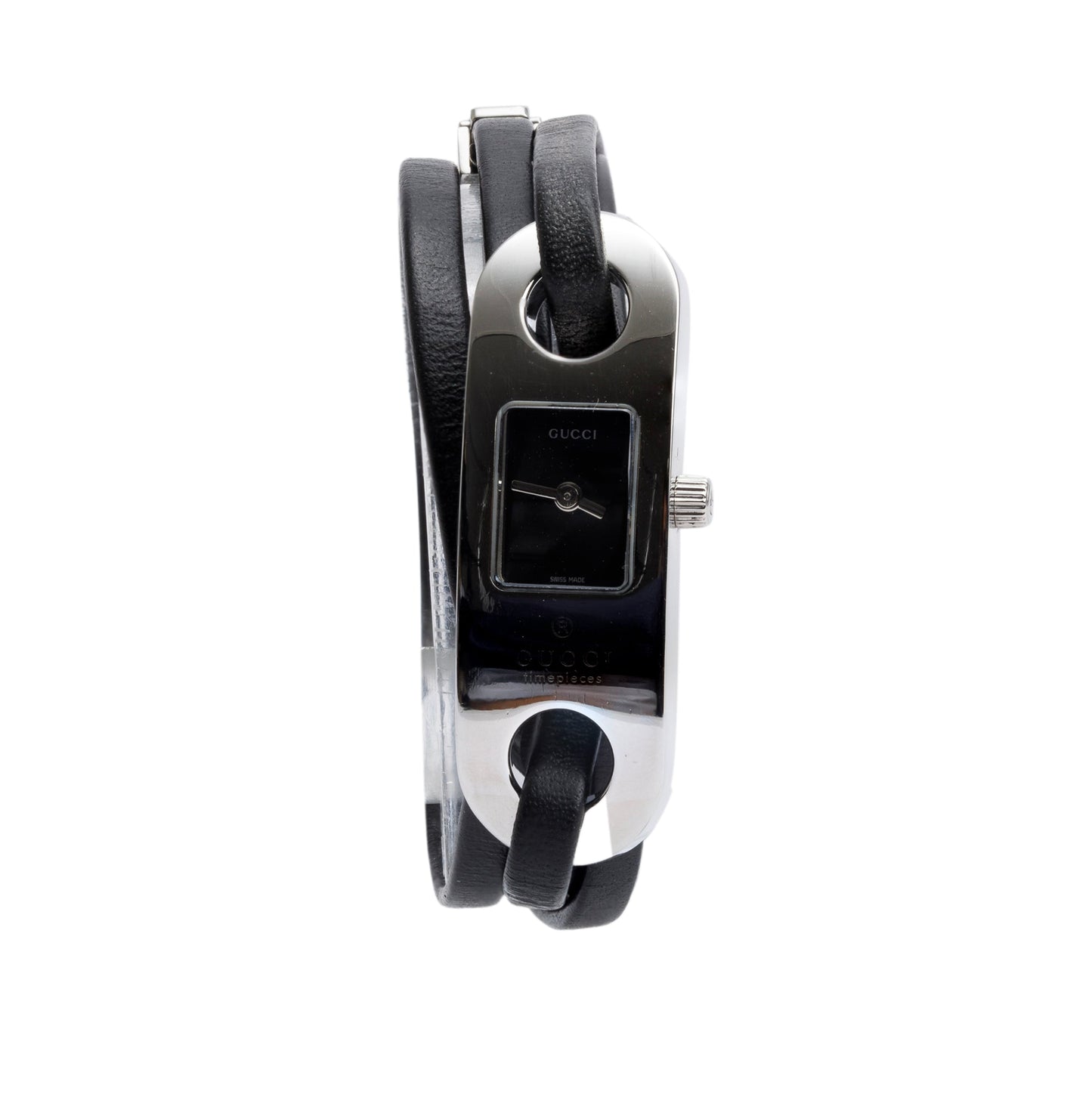 <GUCCI> Leather Accessory Watch
