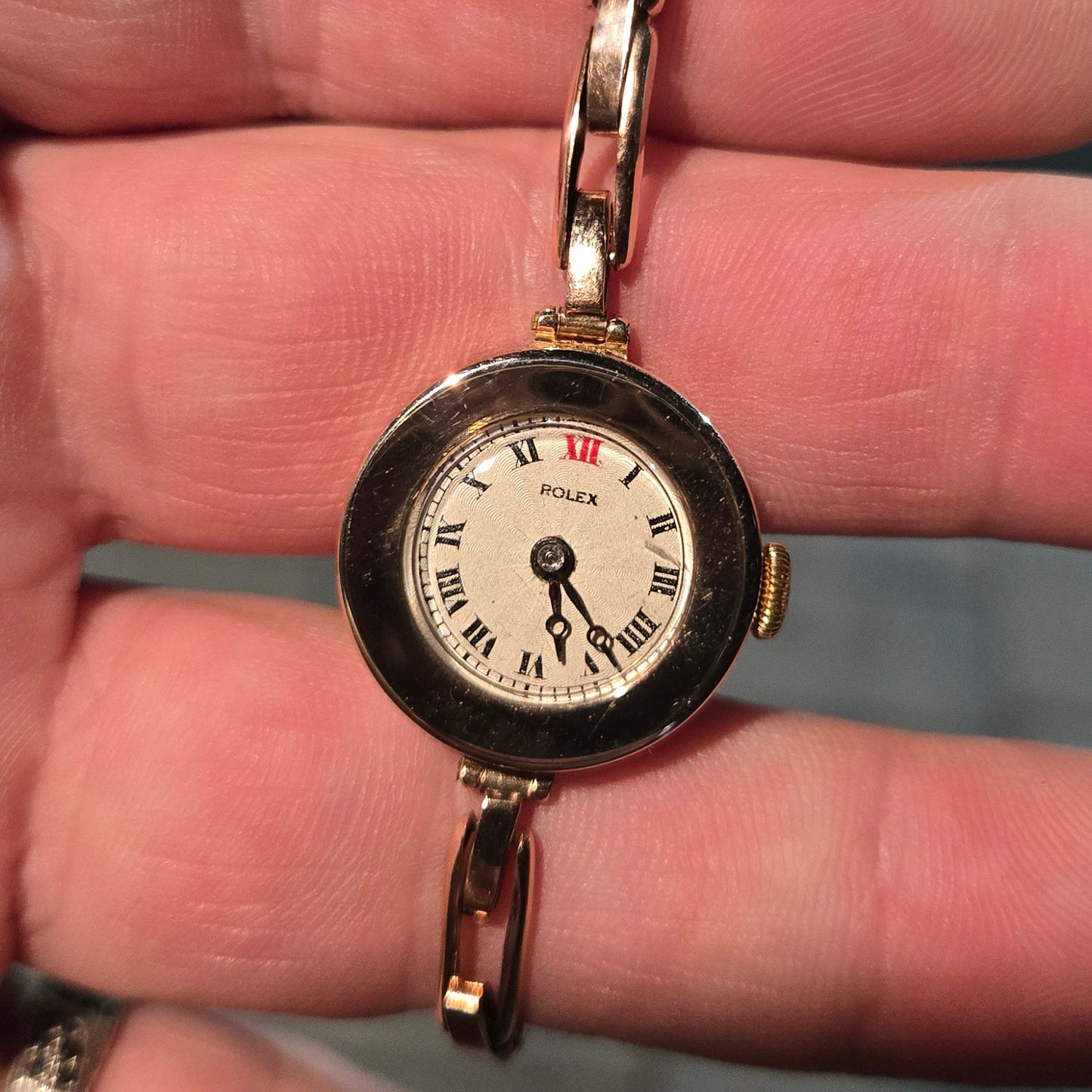 ROLEX 9k Gold Antique Circa 1915