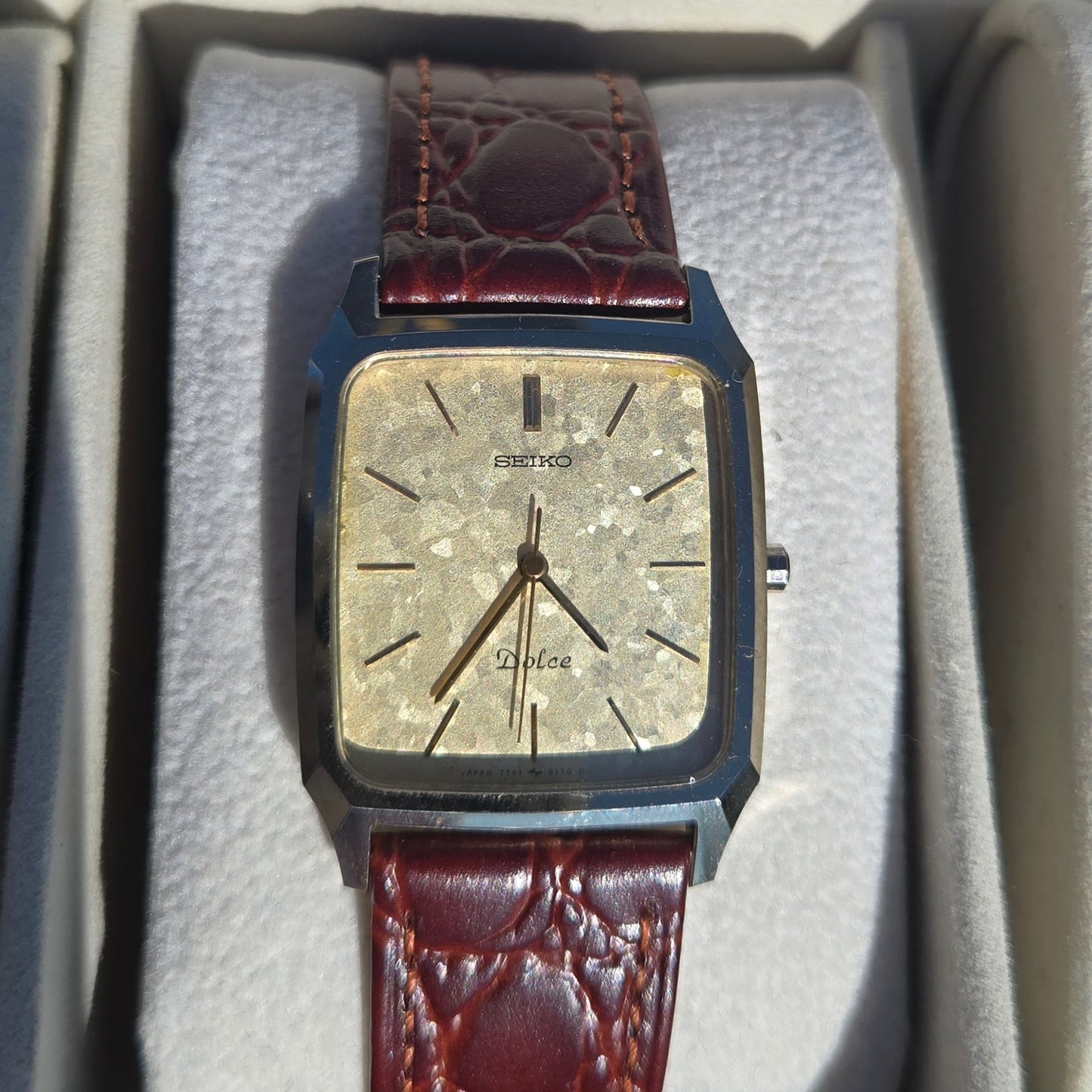 <SEIKO> Dolce Gold-Flake dial Ceramic case Quartz watch