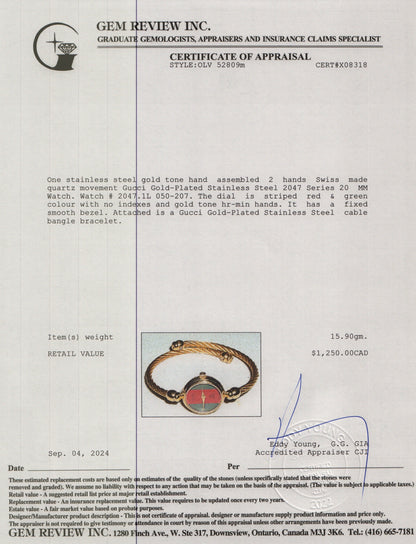 <GUCCI> Bangle Watch