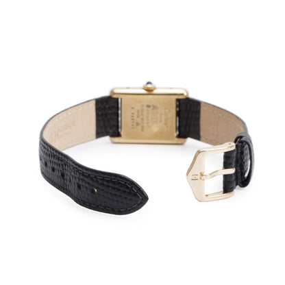 <CARTIER> 18k Gold
Vermeil Must de Cartier Tank Manual-Wind
Watch w/ Box