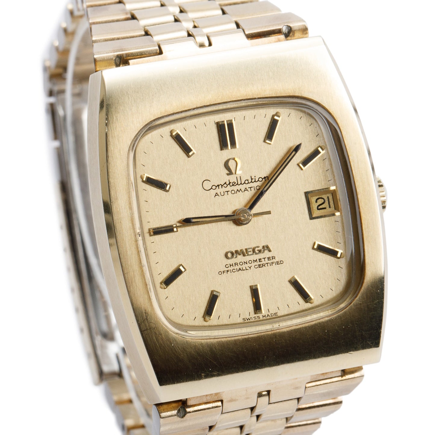 <OMEGA> 1975 Vintage Constellation 35mm Automatic Watch w/ papers