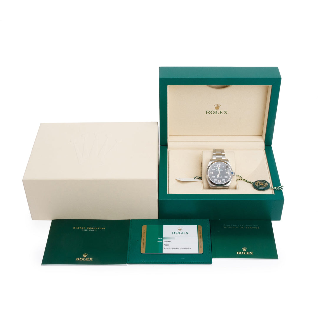 <ROLEX> Oyster Perpetual Air King 40 MM Watch 116900 w/ Box & Papers
