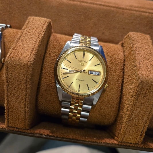 <SEIKO> 5 Day-Date w/ Fluted Bezel & Jubilee s.070260