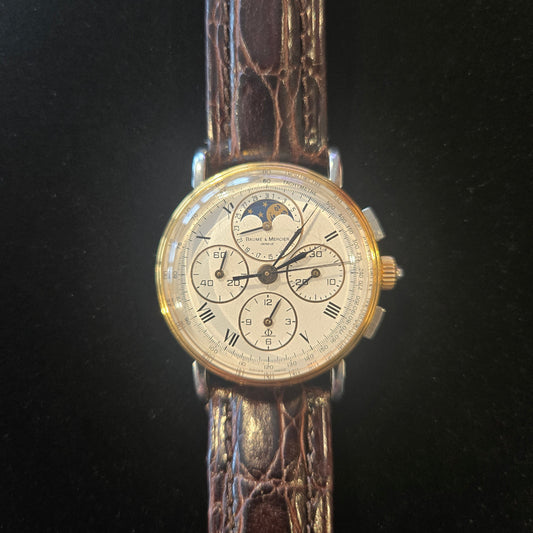 Baume & Mercier 18kt/750 Gold Chronograph Moonphase Calendar 6102.099