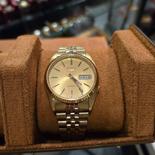 <SEIKO> 5 Day-Date w/ Fluted Bezel & Jubilee s.707282