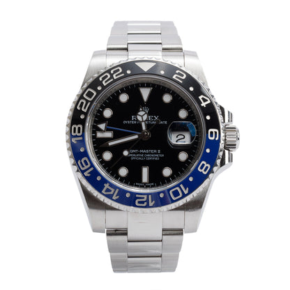 <ROLEX> 2017 GMT-MASTER II "BATMAN" w/ Box & Papers