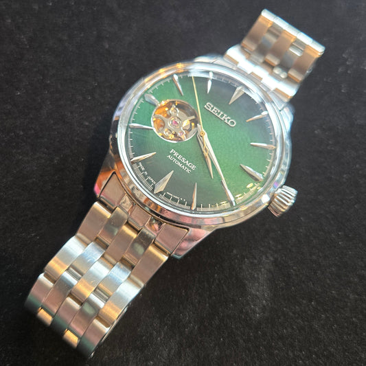 SEIKO PRESAGE Green Open Heart #123994