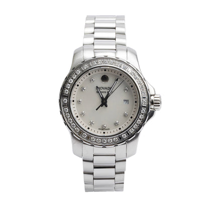 <MOVADO> 0.48ct Diamond Ser. 800 w/ Mother of Pearl