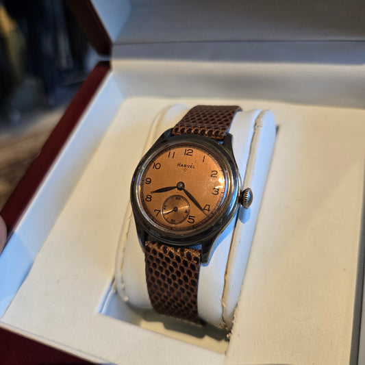 <HARVEL> 925 Sterling Silver 1950's Mechanical Watch