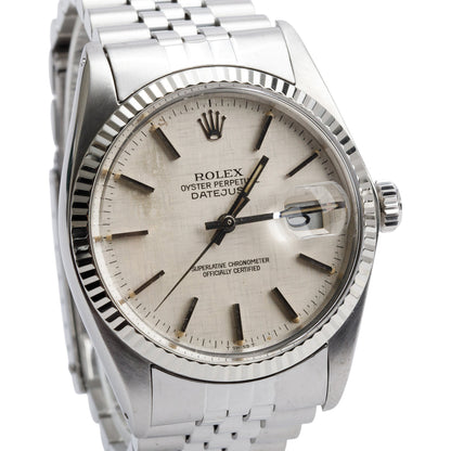 <ROLEX> 36mm DATEJUST Oyster Perpetual 16014 *Linen Dial*