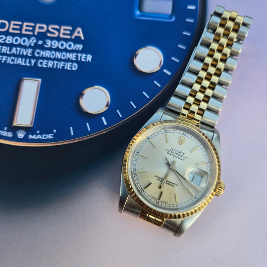 <ROLEX> SS/18K DATEJUST 16233