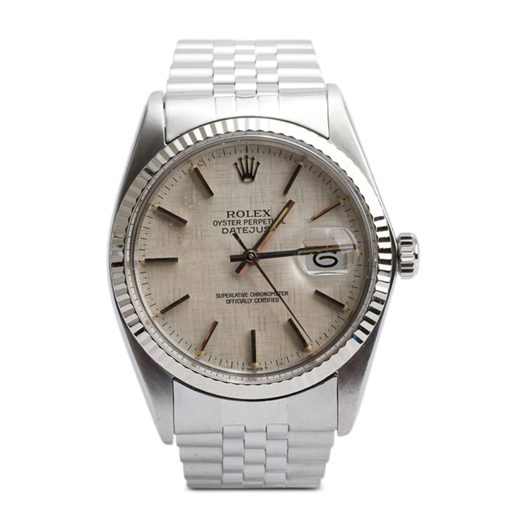 <ROLEX> 36mm DATEJUST Oyster Perpetual 16014 *Linen Dial*