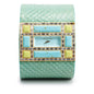 <VALENTINO> Green Python w/ Swarovski Crystals & Turquoise