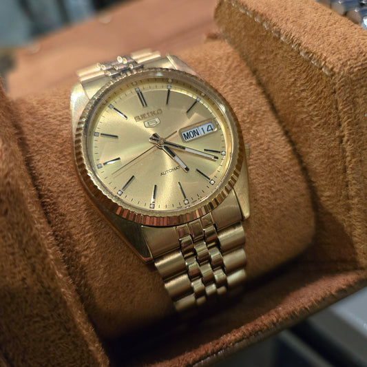<SEIKO> 5 Day-Date w/ Fluted Bezel & Jubilee s.783685