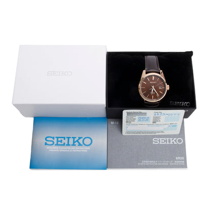 <SEIKO> PRESAGE SHARP EDGE in Rose Gold 6R36